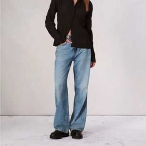 Rag & Bone Logan Featherweight Wide-Leg Jeans